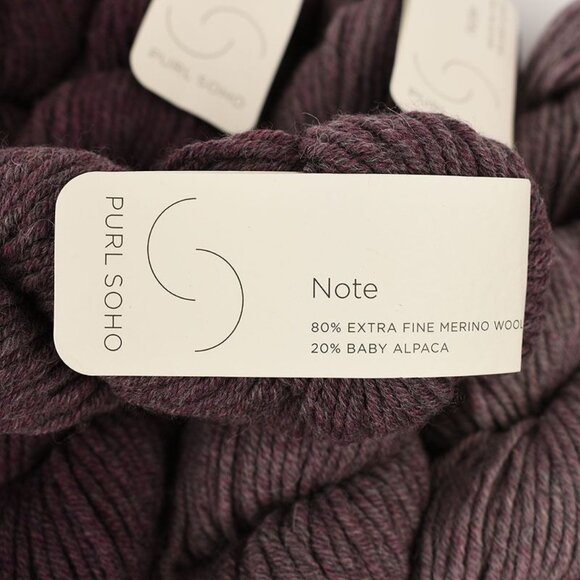 Purl Soho Note Yarn 9 Skein Extra Fine Merino Wool Baby Alpaca Gradient Mulberry - Picture 2 of 3